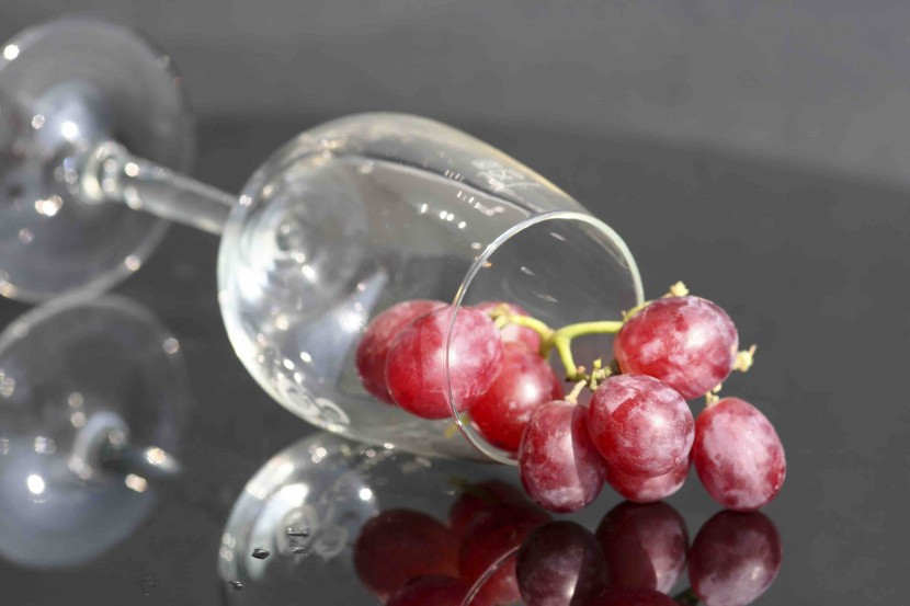 Verres à vin d'Alsace Grappe de raisin