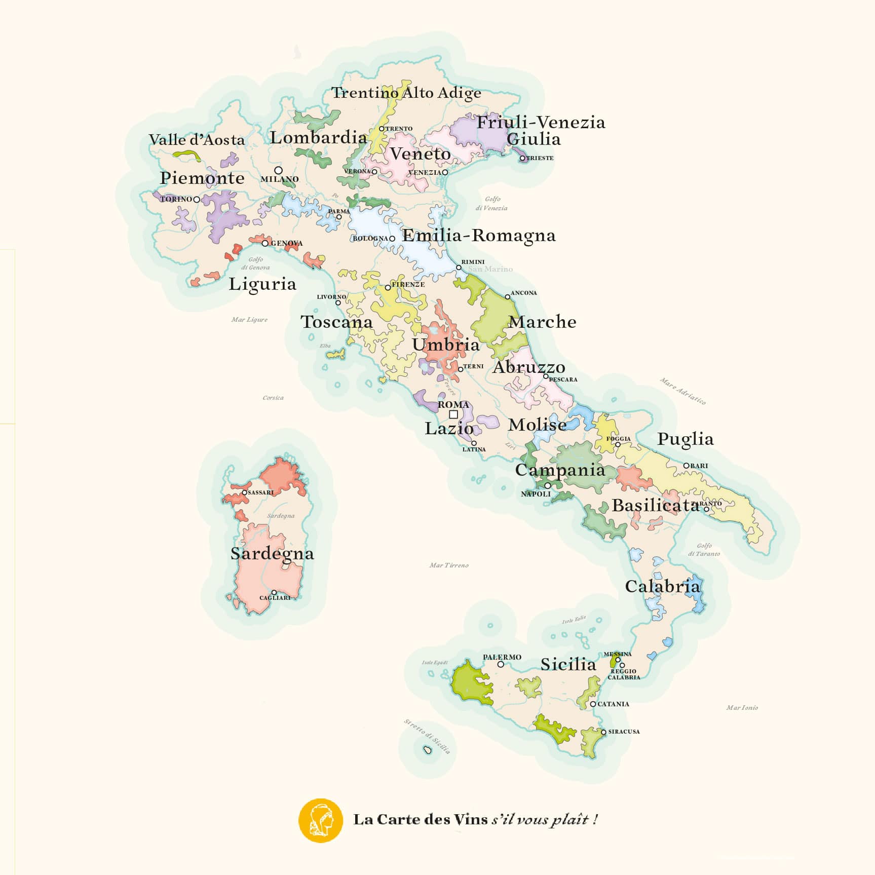 Vins italiens - Le Meilleur de l'Italie