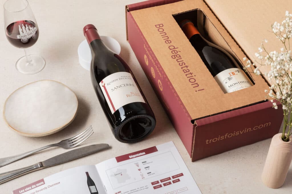 echanson coffret vin rouge de Noël